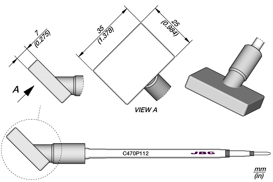 C470P112 - RF Shield Removal Cartridge 35 x 25